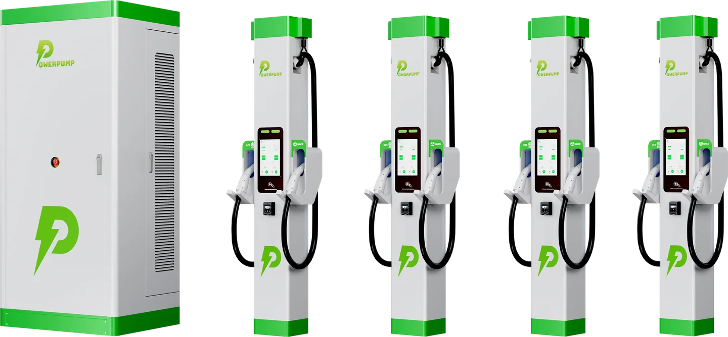 Megawatt charging system for electric trucks and commercial fleets