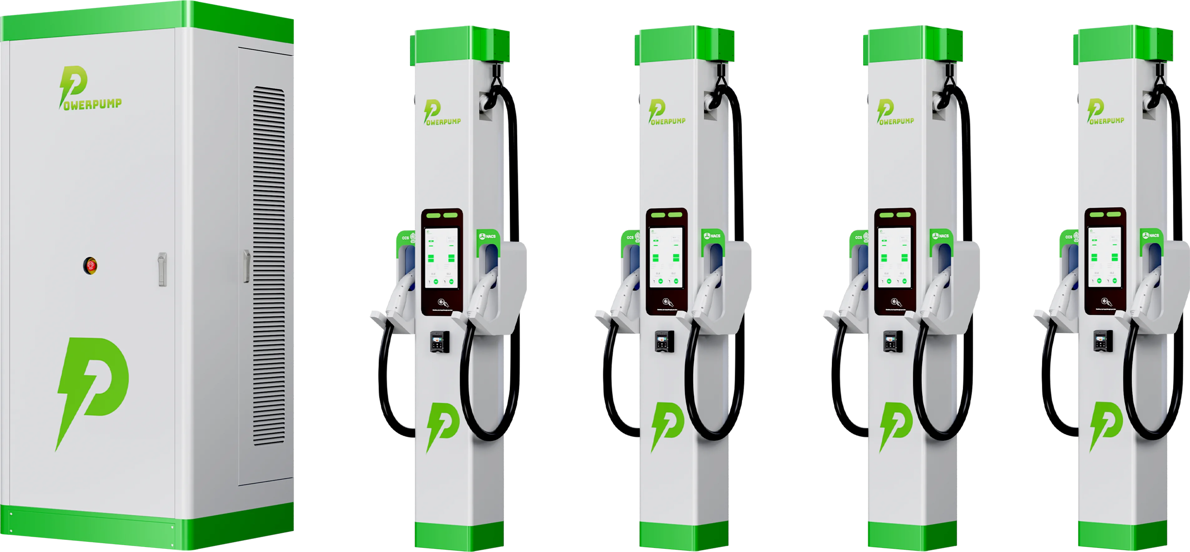 Megawatt charging system for electric trucks and commercial fleets