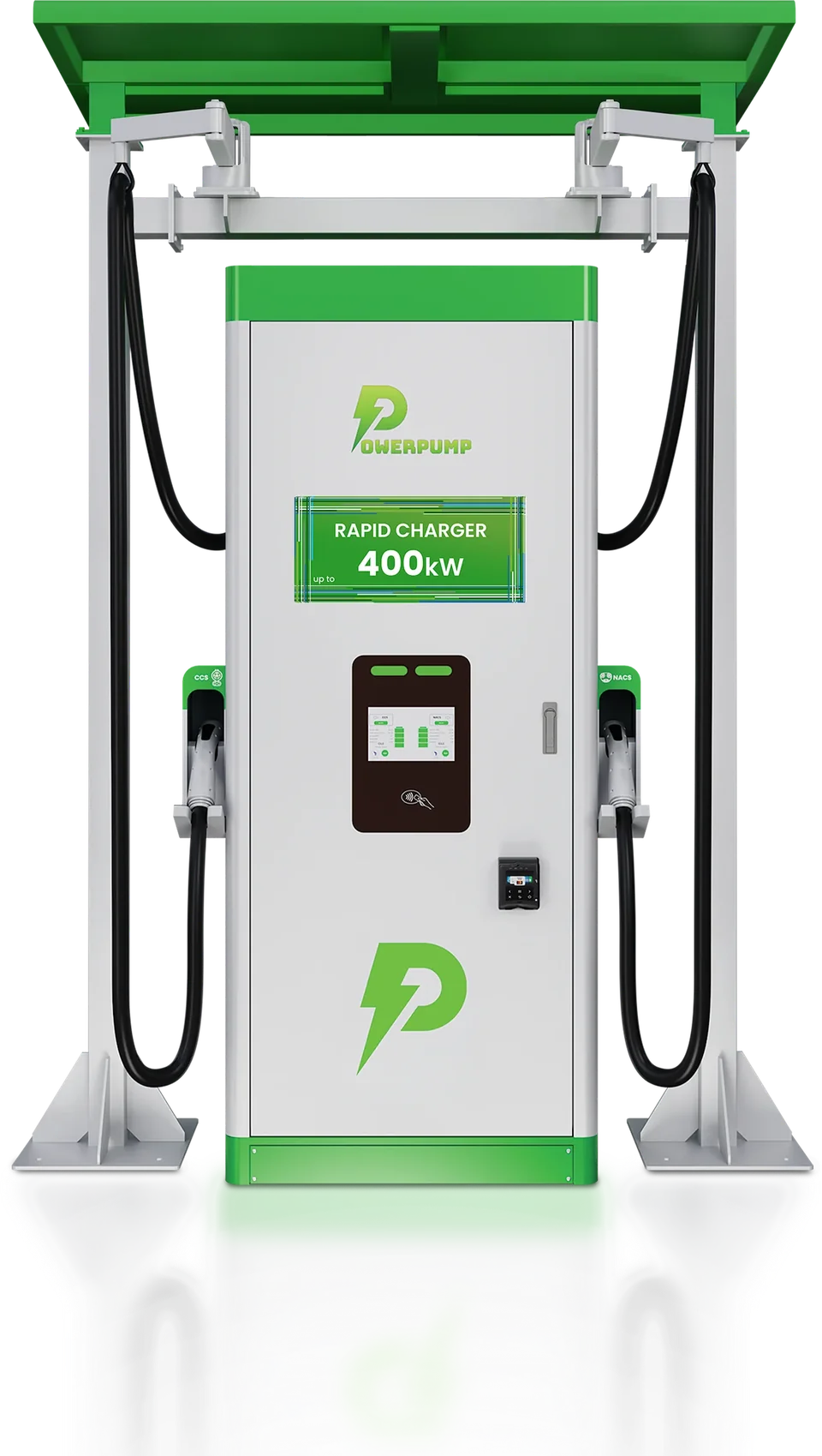 PowerPump DC fast charger for commercial EV charging