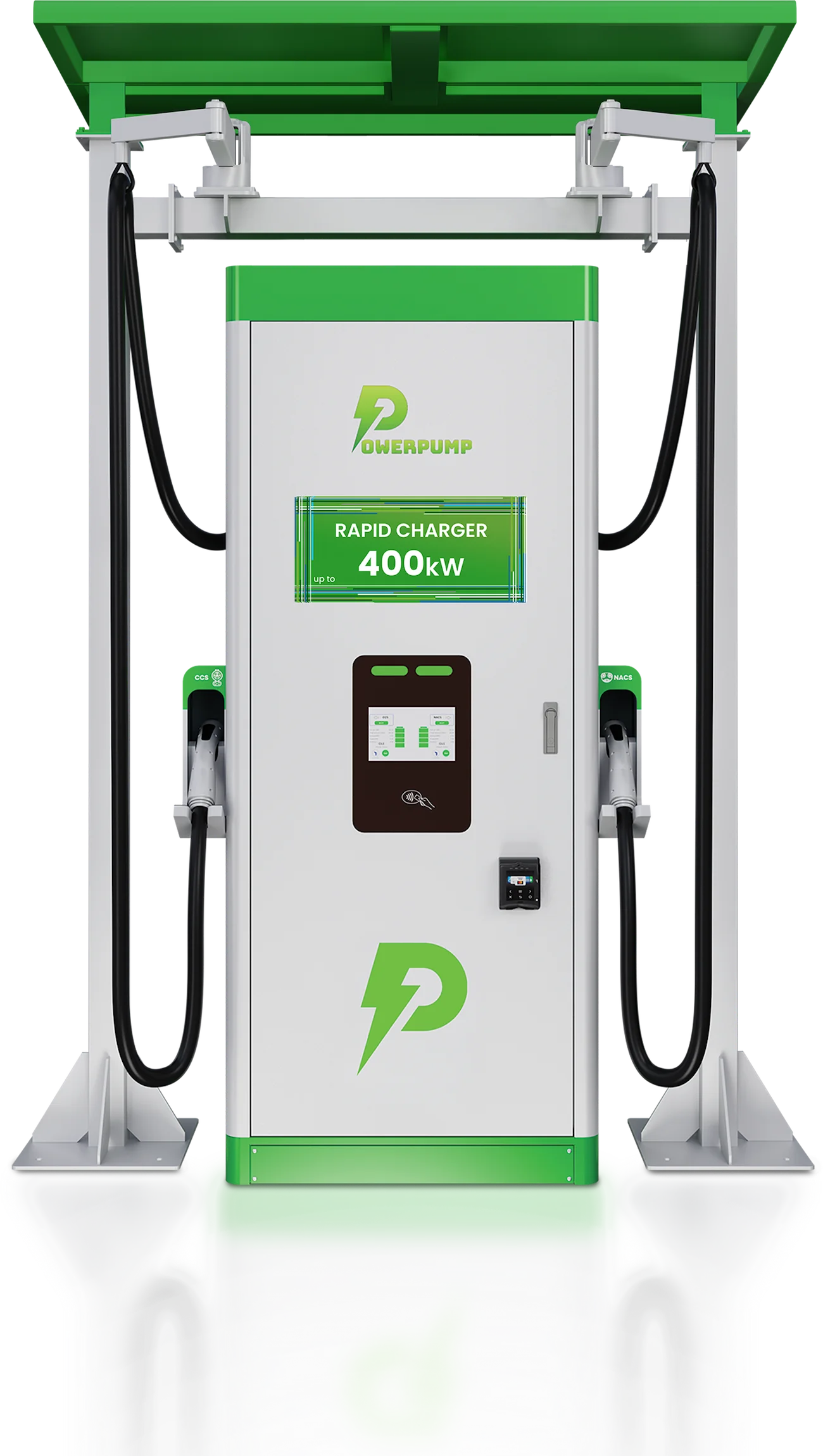 PowerPump DC fast charger for commercial EV charging