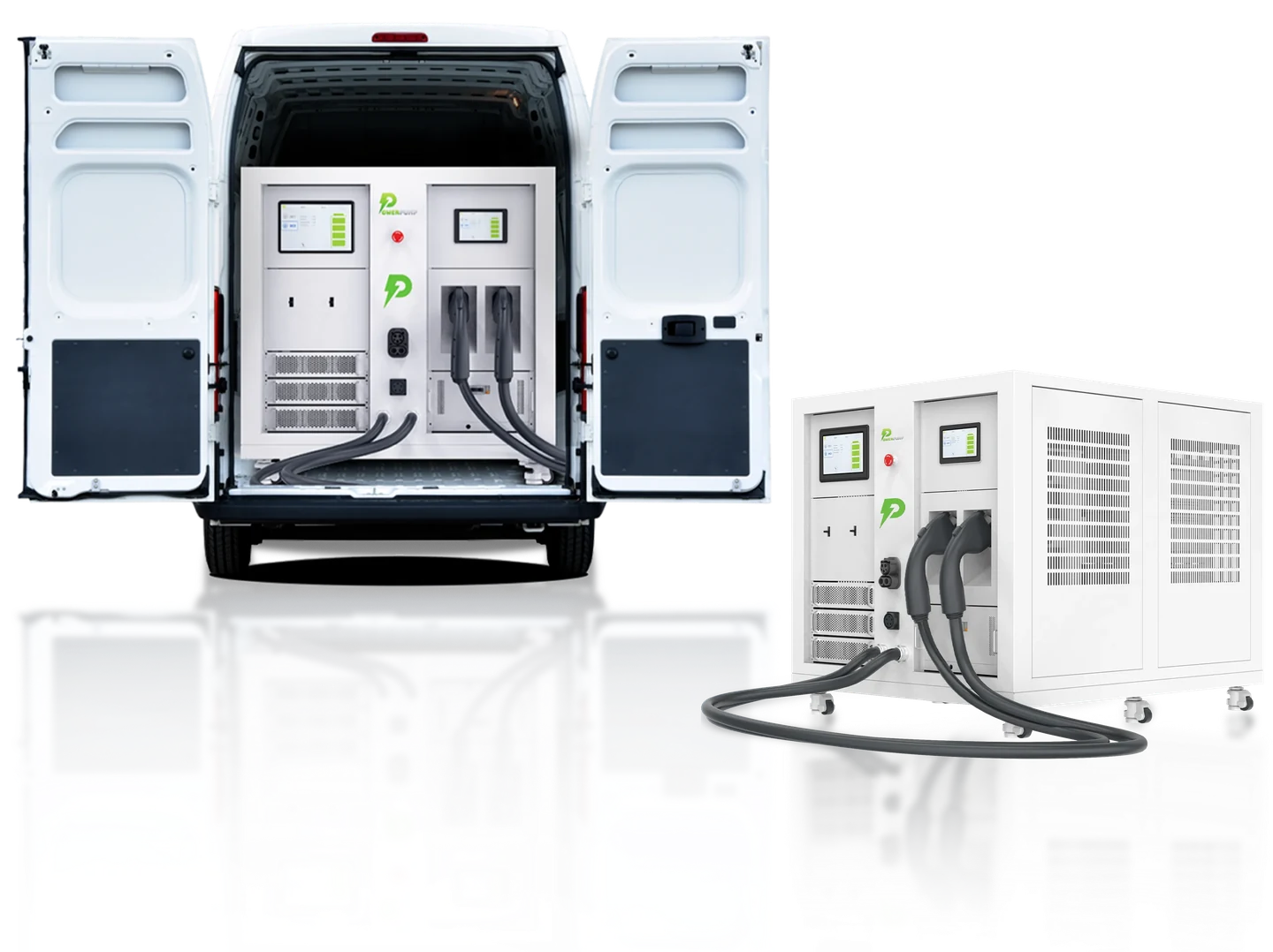 Mobile roadside DC fast charger for emergency EV charging