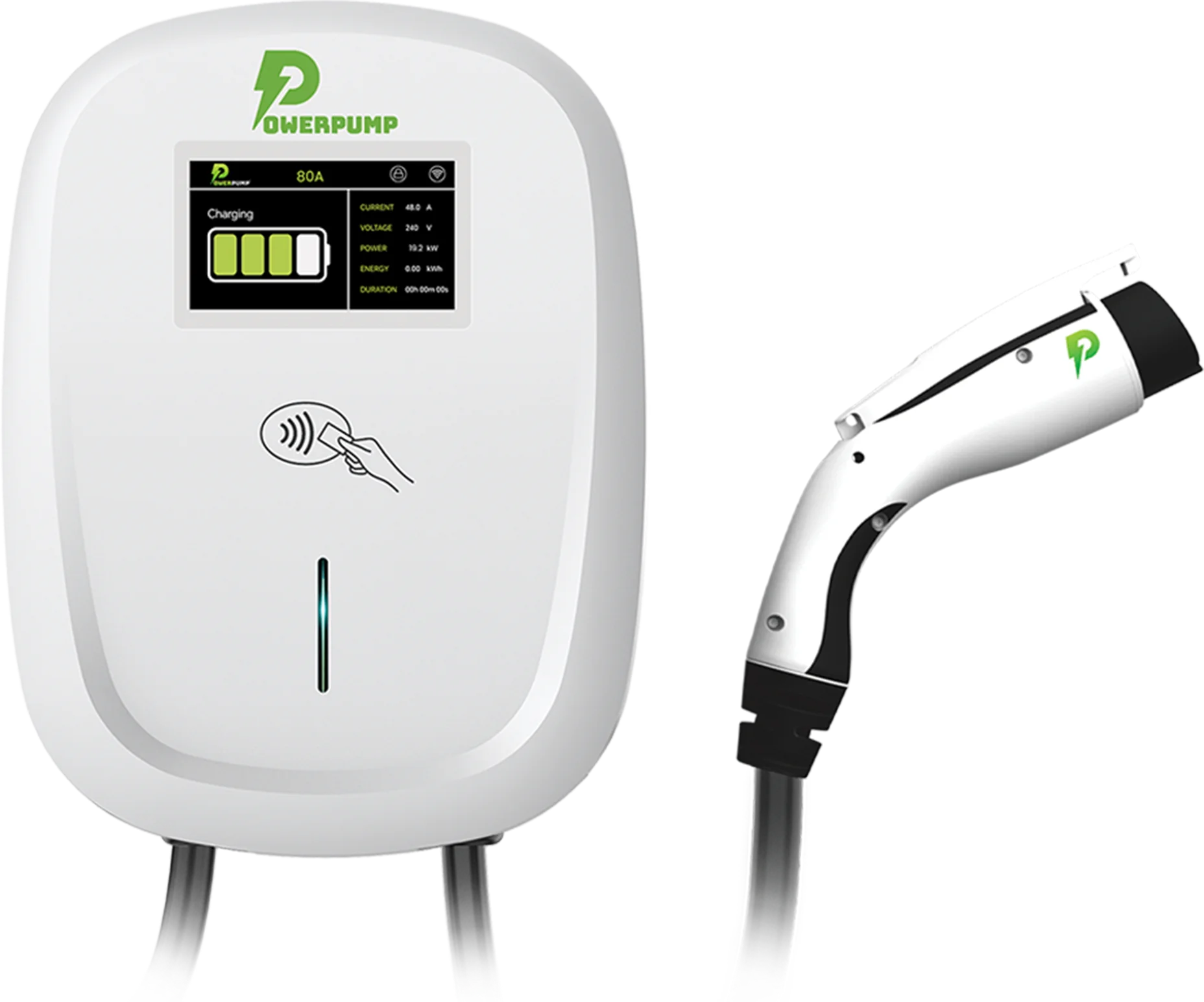 PowerPump AC5500 wall-mounted Level 2 EV charger