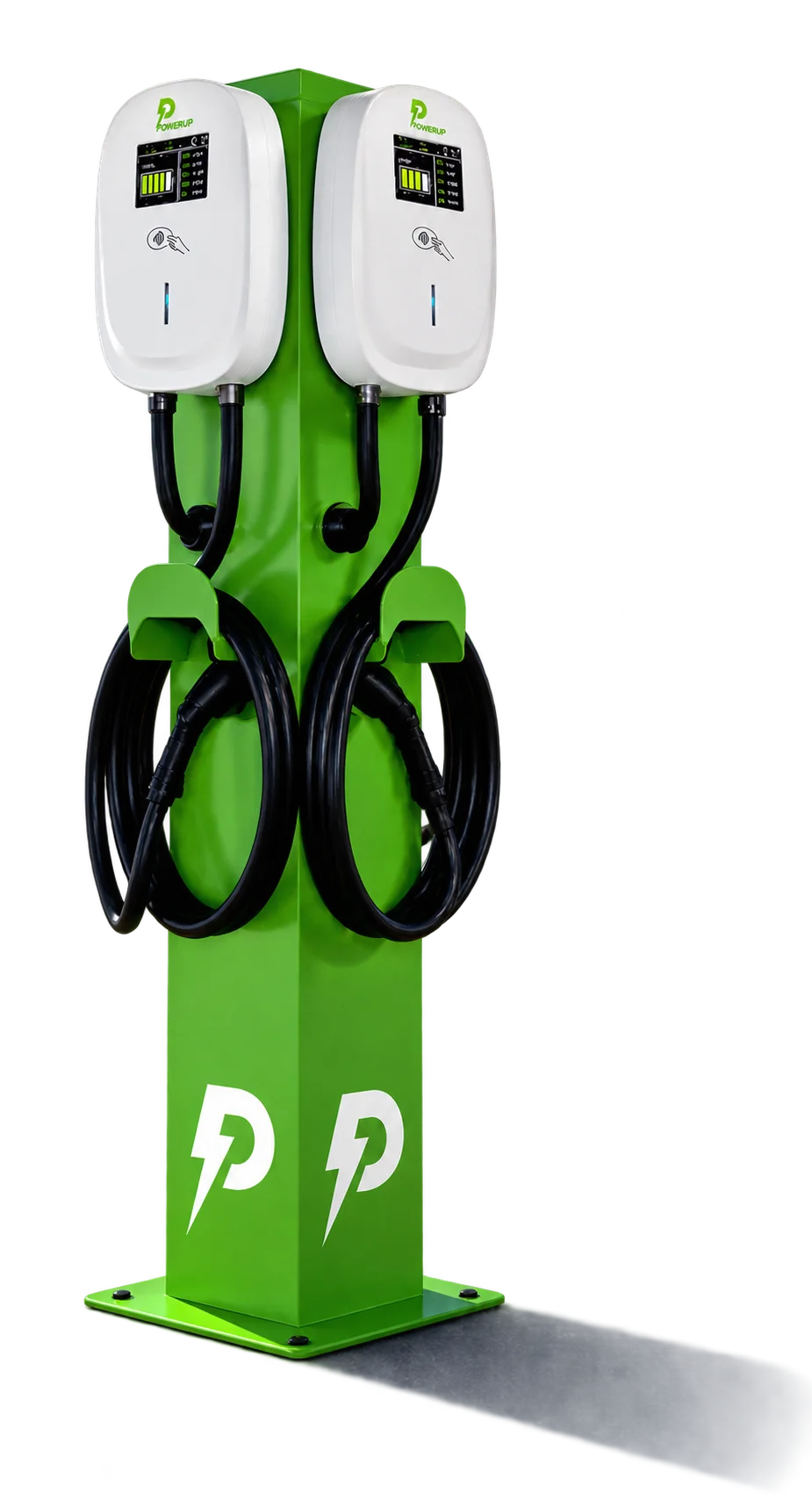 Commercial dual-port Level 2 EV charging station